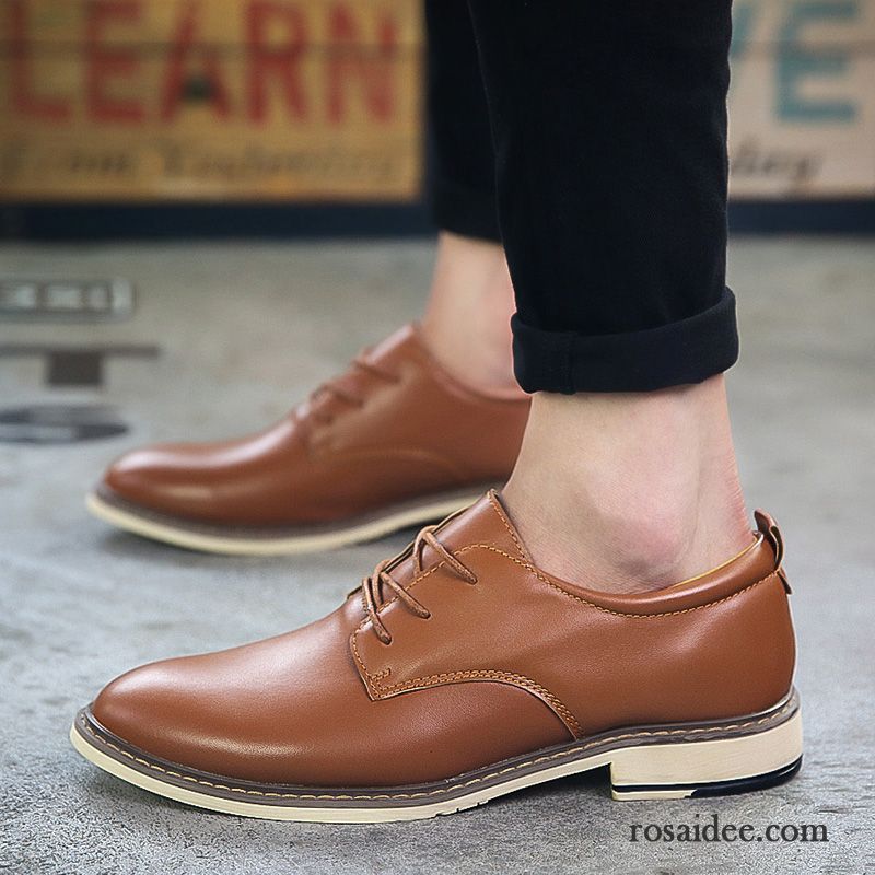 Herbst Schuhe Herren Casual Sommer Lederschue Herren England Atmungsaktiv Erhöht Teenager Trend Schuhe Geschäft Verkaufen