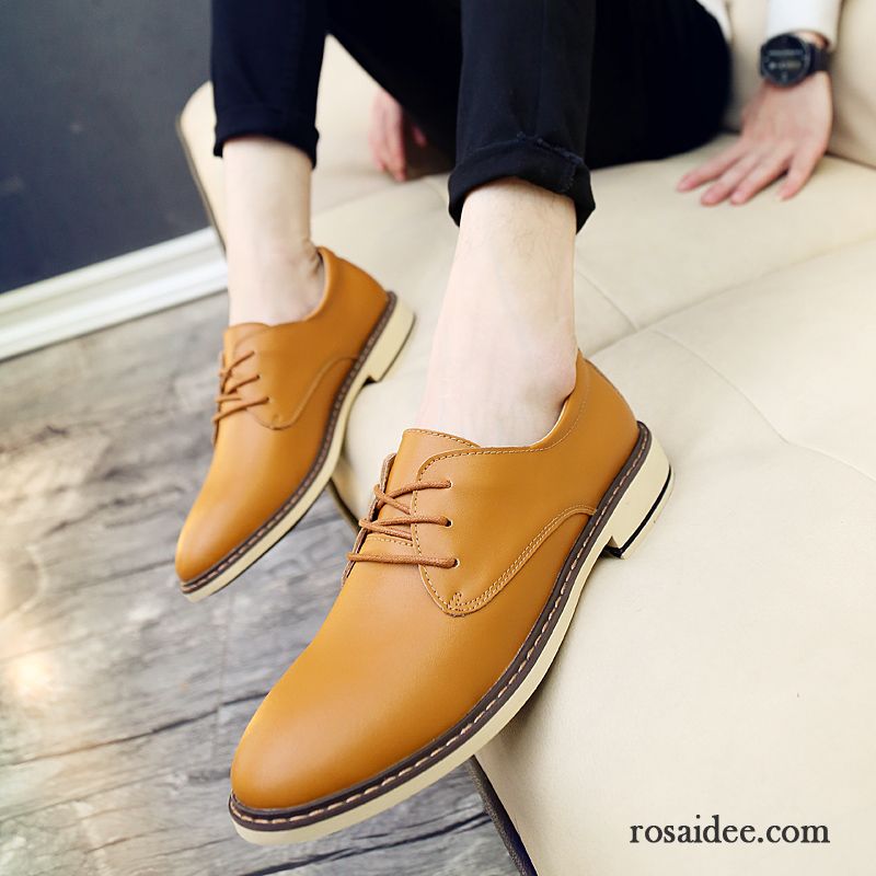 Herbst Schuhe Herren Casual Sommer Lederschue Herren England Atmungsaktiv Erhöht Teenager Trend Schuhe Geschäft Verkaufen