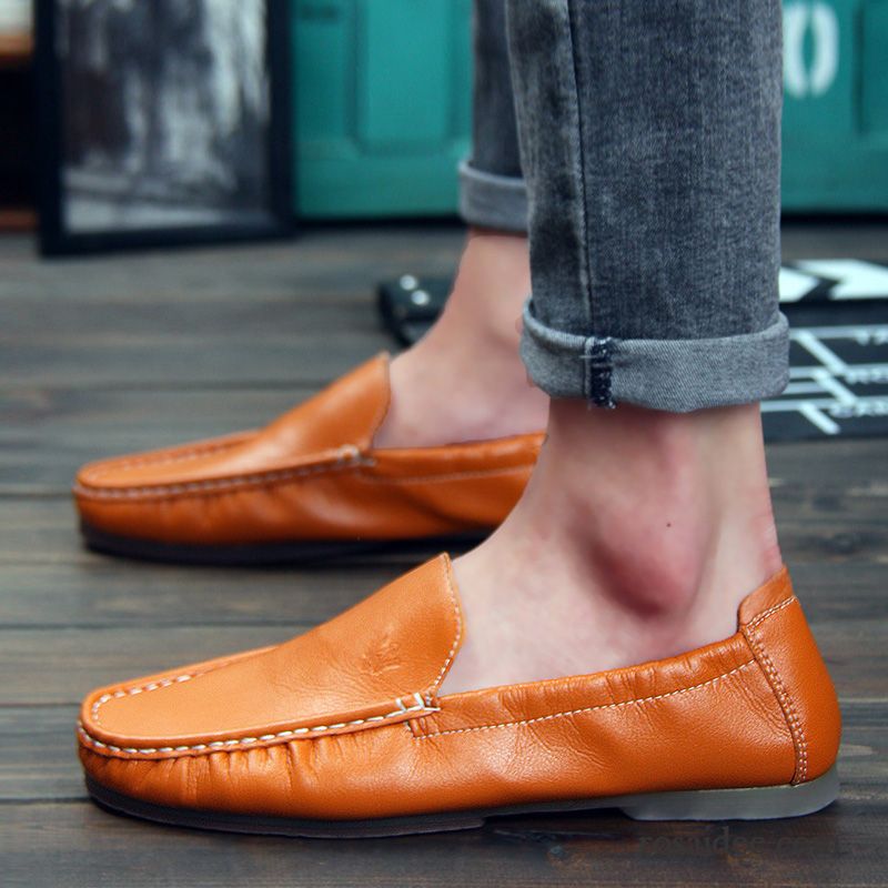 Herren Hausschuhe Sommer Slip-on Faul Schuhe Weiß Trend England Herbst Herren Lederschue Casual Kaufen