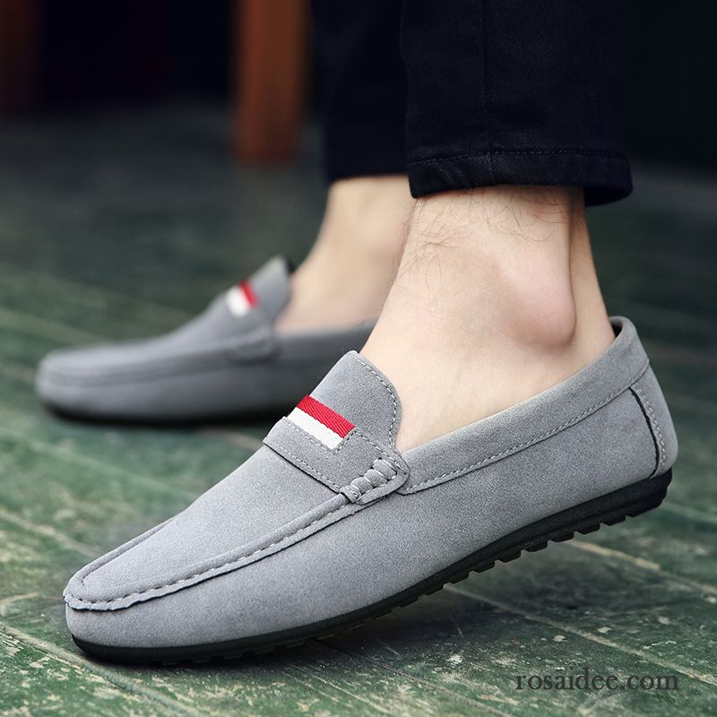 Kurzschaft Herren Sommer Neue Herbst Atmungsaktiv Herren Fahrschuhe Casual Gefrostet Lederschue Günstig