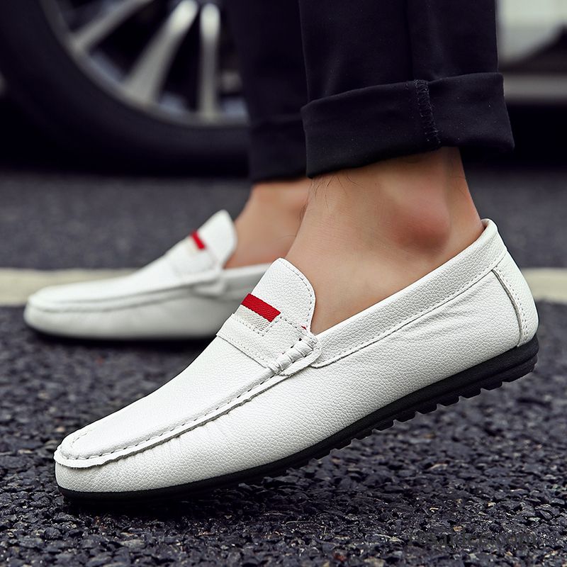 Kurzschaft Herren Sommer Neue Herbst Atmungsaktiv Herren Fahrschuhe Casual Gefrostet Lederschue Günstig