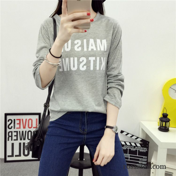 Moderot Damen Lose Trend Hoodies Lange Ärmel Schüler Herbst Winter Unteres Hemd T-shirts Rundausschnitt Schläger Damen Verkaufen