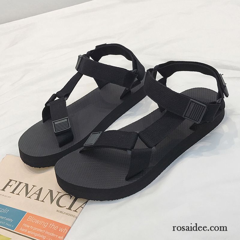 Sandalen Damen Lovers Schuhe Schüler Neue Sommer Flache Sandfarben Grau