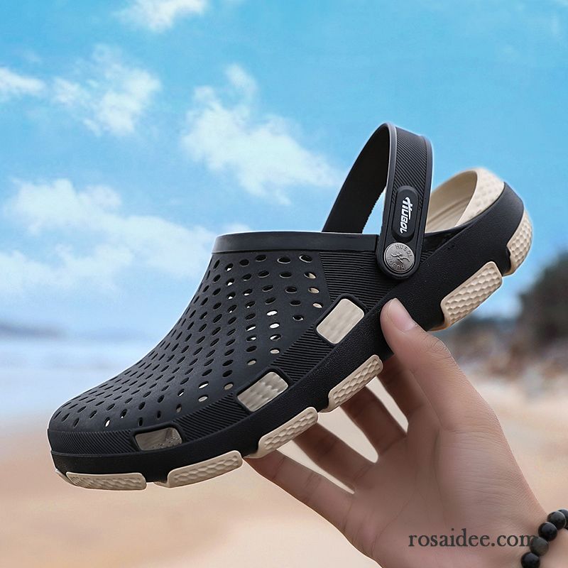 Sandalen Herren Neue Weiche Sohle Rutschsicher Trend Sommer Schuhe Sandfarben Braun