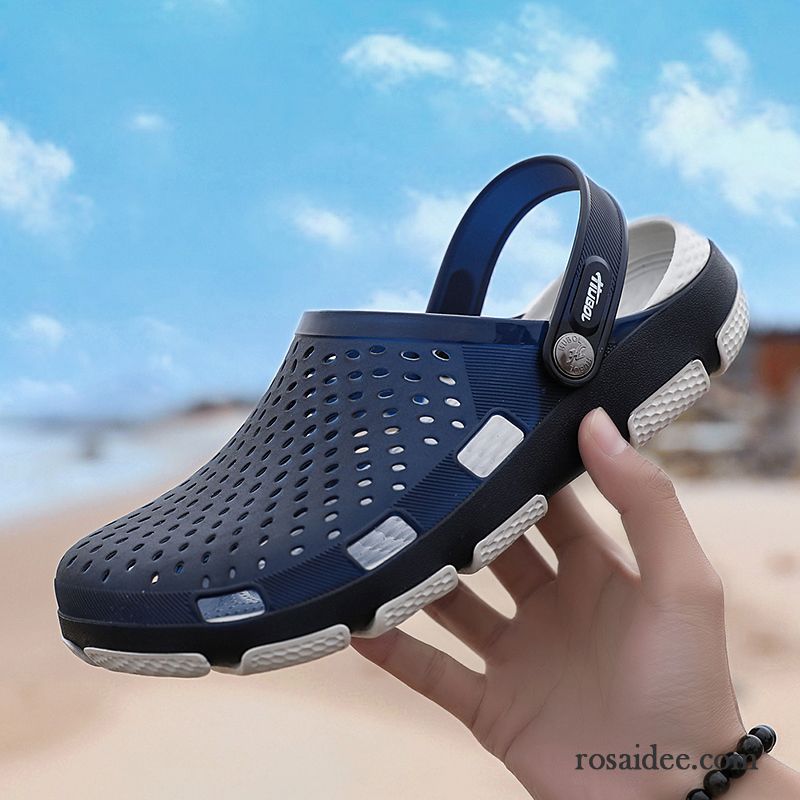 Sandalen Herren Neue Weiche Sohle Rutschsicher Trend Sommer Schuhe Sandfarben Braun