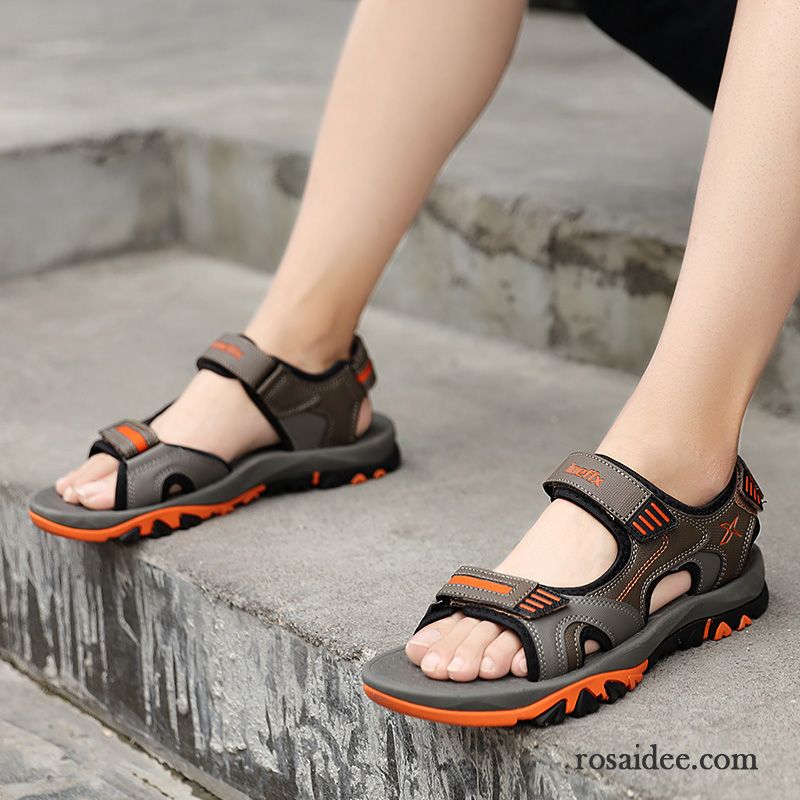 Sandalen Herren Schuhe Casual Sommer Draussen Neue Teenager Sandfarben Blau