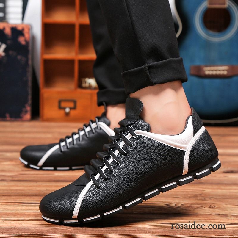 Sport Sandalen Herren Atmungsaktiv Skaterschuhe England Casual Herren Schnürung Segeltuch Trend Herbst Lederschue Billig