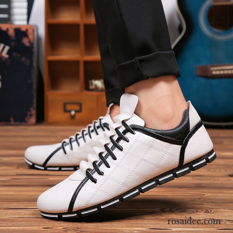 Sport Sandalen Herren Atmungsaktiv Skaterschuhe England Casual Herren Schnürung Segeltuch Trend Herbst Lederschue Billig