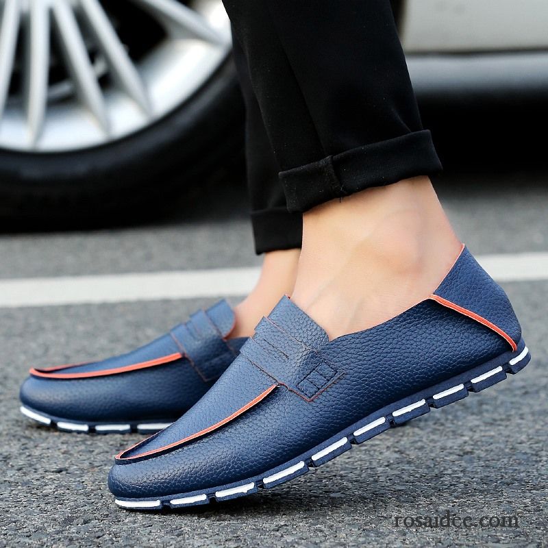 Schuhe Herren England Casual Herbst Lederschue Jugend Trend Schuhe Slip-on Faul Herren Sommer Verkaufen