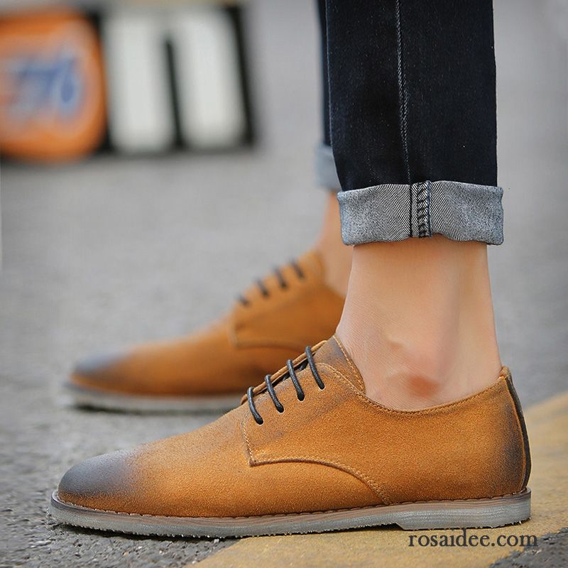 Weisse Herren Schuhe Geschäft Trend England Lederschue Gefrostet Spitze Schuhe Casual Herbst Herren Neue Retro