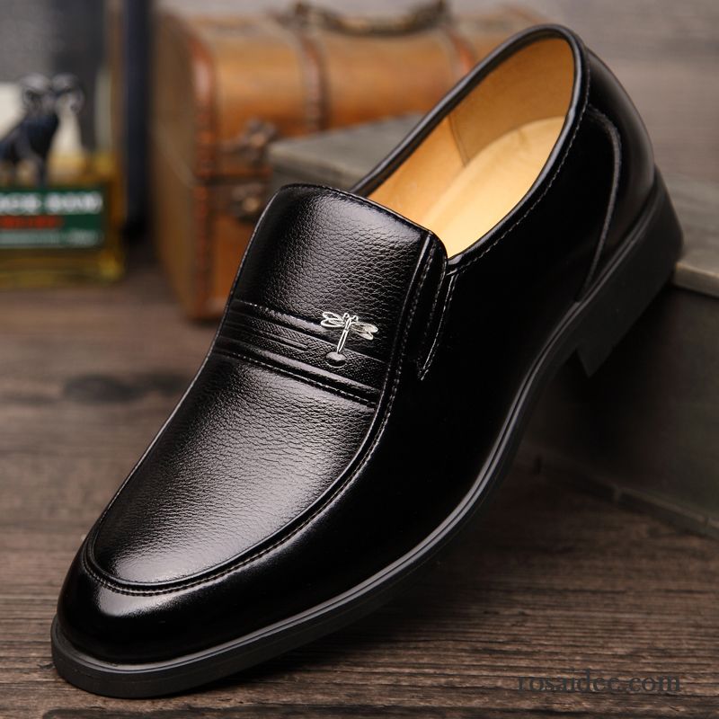 Welche Schuhe Zum Anzug Herren Baumwolle Schuhe Casual Echtleder Winter Lederschue Schwarz Geschäft Herren Plus Samt Rabatt