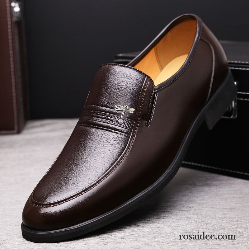 Welche Schuhe Zum Anzug Herren Baumwolle Schuhe Casual Echtleder Winter Lederschue Schwarz Geschäft Herren Plus Samt Rabatt