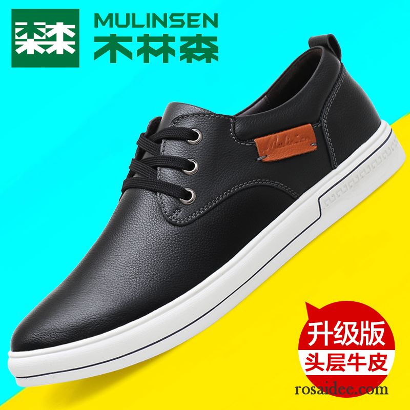 Winter Leder Schuhe Casual Feder Trend Allgleiches Herren Echtleder Herbst Blau Lederschue Schuhe Neue Skaterschuhe Günstig